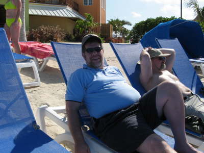 Hang'n on the beach in Grand Turk