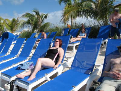 Hang'n on the beach in Grand Turk