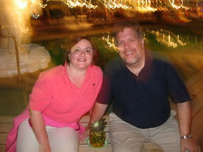 Poolside Dinner with unlimited Pina Colada's