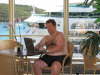 Ken Checks email poolside