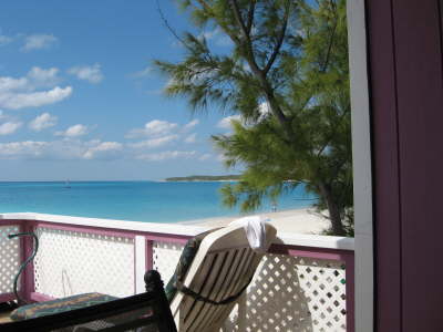 view from inside our cabana