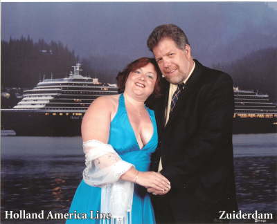 Formal Night with our small ship behind us